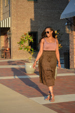 Textured Midi Skirt