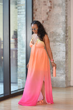 Pink Apricot Ombre Maxi