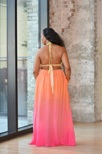 Pink Apricot Ombre Maxi