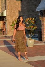 Textured Midi Skirt