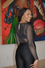Sheer Embellished Bodysuit