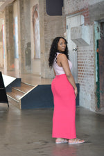 Blush and Pink Colorblock Maxi