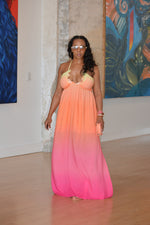 Pink Apricot Ombre Maxi