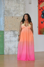 Pink Apricot Ombre Maxi