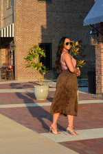 Textured Midi Skirt
